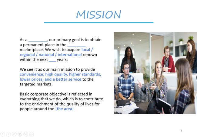 investor pitch mission